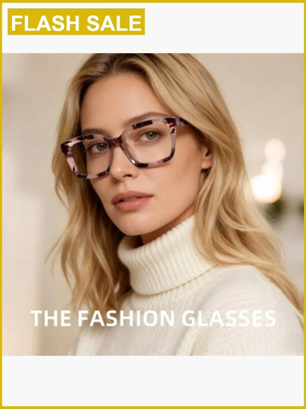 Square Blue Light Blocking Reading Glasses with Spring Hinge
